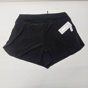 Dip Women Running Shorts 3" Inseam Black Athletic Gym Lined Lightweight Size XXL